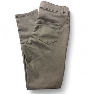 Liz Claiborne Jeans Womens Sara Slim Leg Mid Rise Pants, Taupe, Women's Size 10